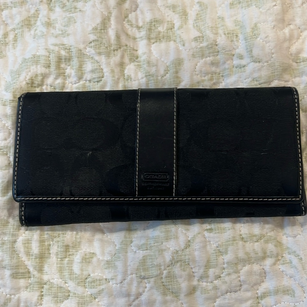 Coach Black Wallet
